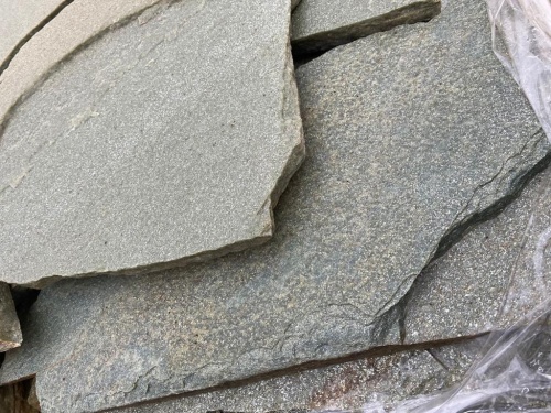 Плитняк златолит зелёный для цоколя, отмостки купить в Берёзовском