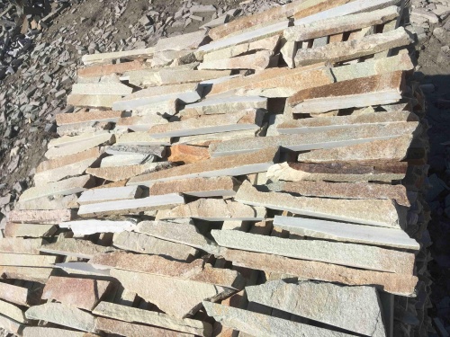 Горбушка златолит золотистый для облицовки купить в Берёзовском